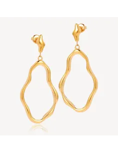 SISTIE 2ND | Wavy - Øreringe Forgyldt