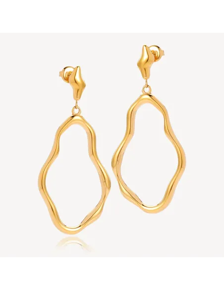 SISTIE 2ND | Wavy - Øreringe Forgyldt