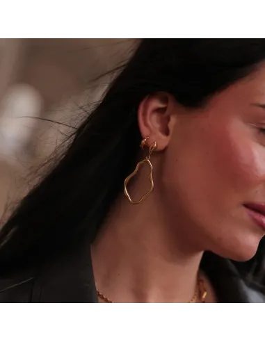 SISTIE 2ND | Wavy - Øreringe Forgyldt