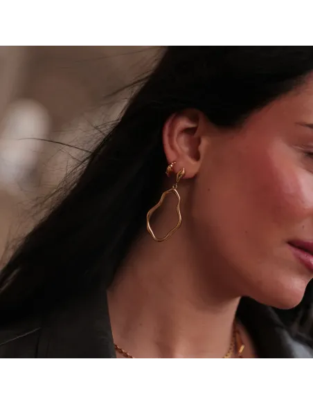 SISTIE 2ND | Wavy - Øreringe Forgyldt