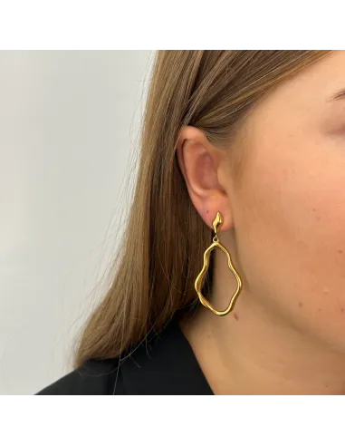 SISTIE 2ND | Wavy - Øreringe Forgyldt