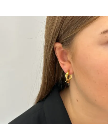 SISTIE 2ND | Wavy - Creoler Forgyldt SISTIE 2ND | Wavy - Creoler Forgyldt