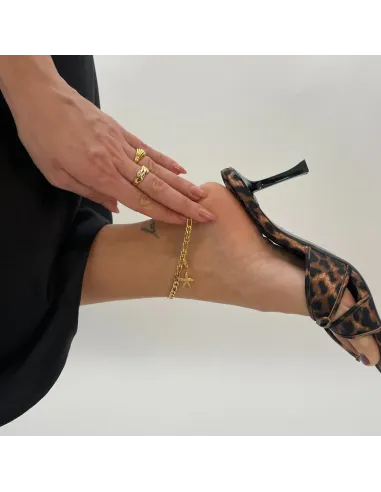 SISTIE 2ND | Sirena - Ankelkæde Forgyldt