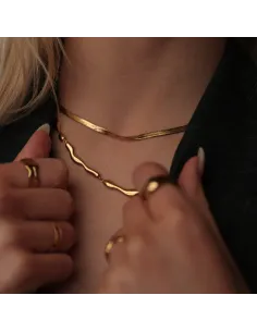 SISTIE 2ND | Snake - Halskæde Forgyldt 2