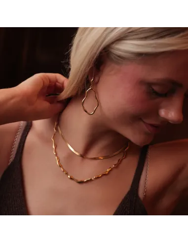 SISTIE 2ND | Snake - Halskæde Forgyldt