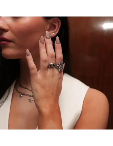 SISTIE 2ND | Wavy - Ring Stål SISTIE 2ND | Wavy - Ring Stål