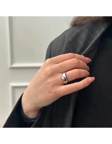 SISTIE 2ND | Wavy - Ring Stål SISTIE 2ND | Wavy - Ring Stål