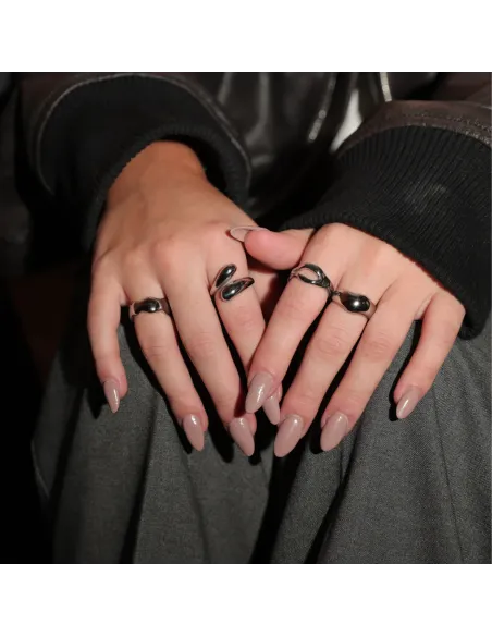 SISTIE 2ND | Wavy - Ring Stål SISTIE 2ND | Wavy - Ring Stål