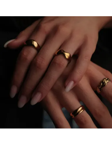 SISTIE 2ND | Wavy - Ring Forgyldt