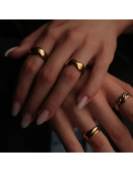 SISTIE 2ND | Wavy - Ring Forgyldt SISTIE 2ND | Wavy - Ring Forgyldt