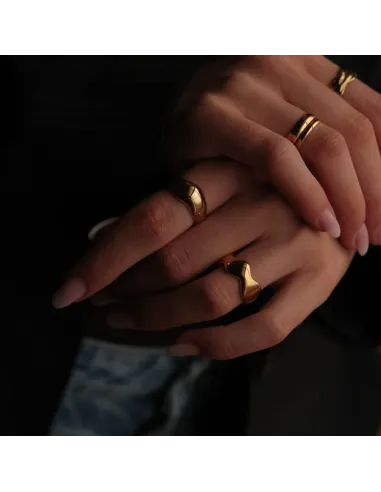 SISTIE 2ND | Wavy - Ring Forgyldt