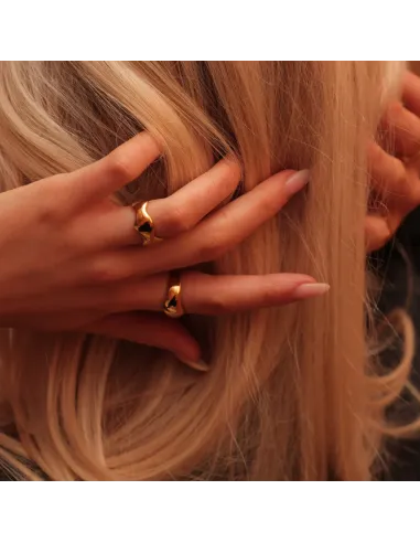 SISTIE 2ND | Wavy - Ring Forgyldt