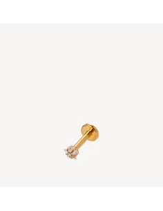 SISTIE 2ND | Line - Piercing forgyldt med zirkoner