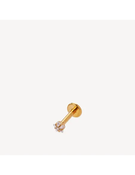 SISTIE 2ND | Line - Piercing forgyldt med zirkoner SISTIE 2ND | Line - Piercing forgyldt med zirkoner