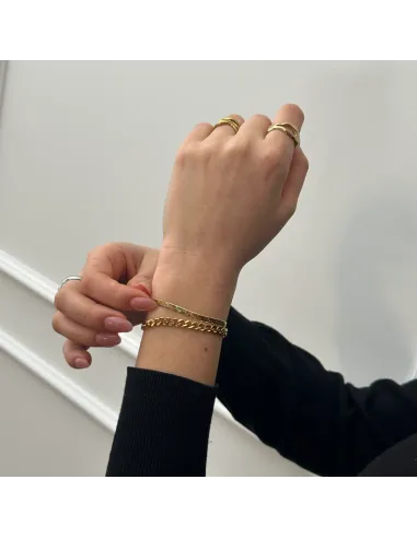 SISTIE 2ND | Snake - Armbånd Forgyldt