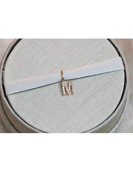 RO COPENHAGEN | My M Diamant Vedhæng 18kt Rødguld