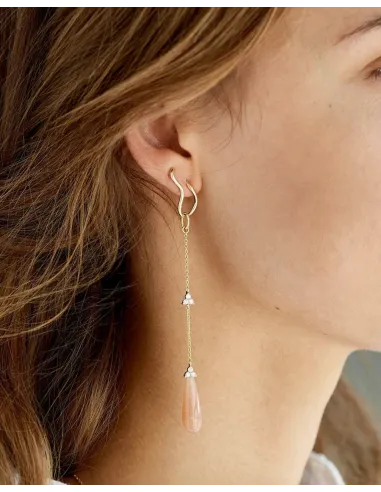 Ro Copenhagen | Fryd Wave ørestik Højre18kt Rødguld