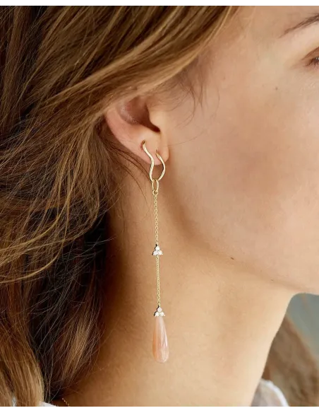 Ro Copenhagen | Fryd Wave ørestik Højre18kt Rødguld Ro Copenhagen | Fryd Wave ørestik Højre18kt Rødguld