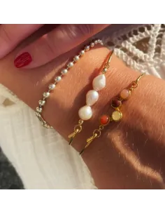 Heiring Horizon Top Red Mix – udskiftelig top med røde sten til armbånd. 2