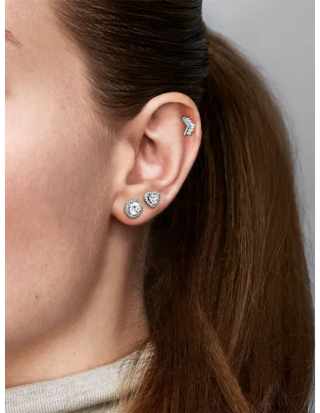 PANDORA | Runde Funklende Halo Ørestikker PANDORA | Runde Funklende Halo Ørestikker