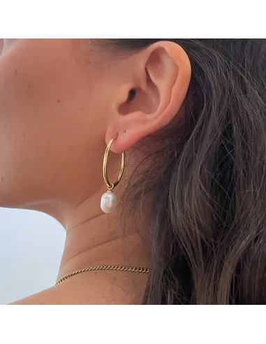 Izabel Camille | Amalie - Øreringe Forgyldt