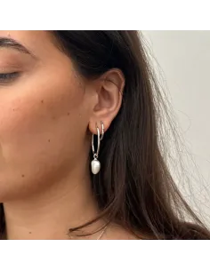IZABEL CAMILLE | Amalie - Øreringe Sølv 2