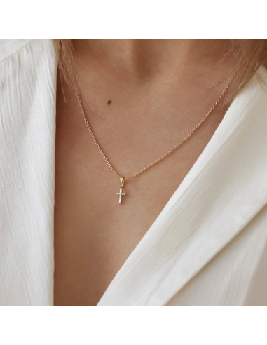 Ro Copenhagen | Rock Diamant Kors Vedhæng 18kt Rødguld