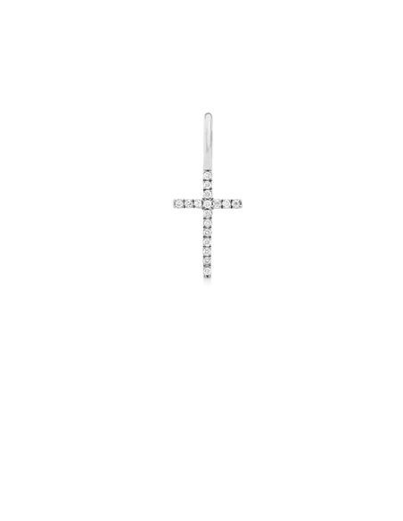 Ro Copenhagen | Rock Diamant Kors Vedhæng 18kt Hvidguld