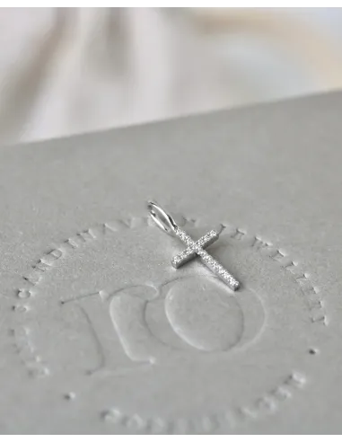 Ro Copenhagen | Rock Diamant Kors Vedhæng 18kt Hvidguld