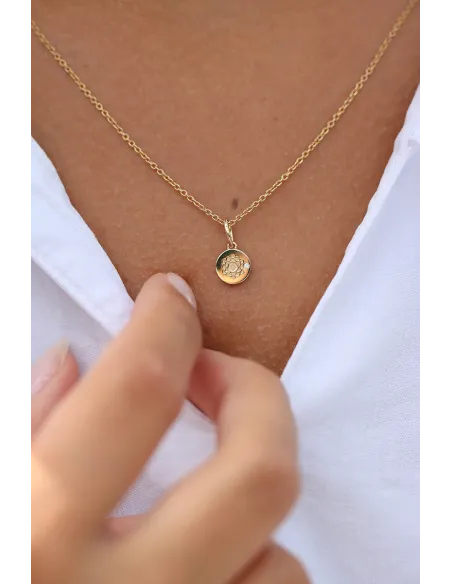 Ro Copenhagen | Inner Peace Kronechakra vedhæng 18kt Rødguld Ro Copenhagen | Inner Peace Kronechakra vedhæng 18kt Rødguld