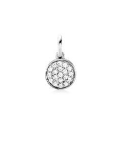 Ro Copenhagen | Rock Classic Round Diamant vedhæng S 18kt Hvidguld