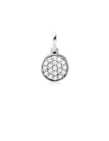 Ro Copenhagen | Rock Classic Round Diamant vedhæng S 18kt Hvidguld Ro Copenhagen | Rock Classic Round Diamant vedhæng S 18kt Hvidguld