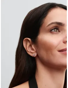 PANDORA | Fremhævet Pink Hjerte Ørestikker 2