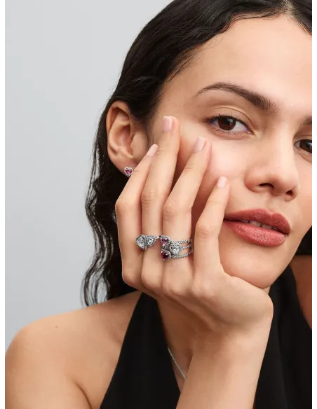 PANDORA | Fremhævet Pink Hjerte Ørestikker PANDORA | Fremhævet Pink Hjerte Ørestikker