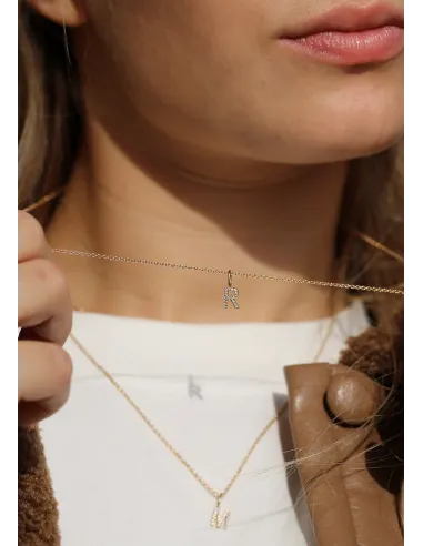 Ro Copenhagen | My E Diamant Vedhæng 18kt Rødguld