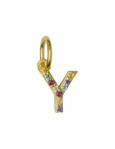 SUSANNE FRIIS BJØRNER | Y bogstav vedhæng med zirkoner