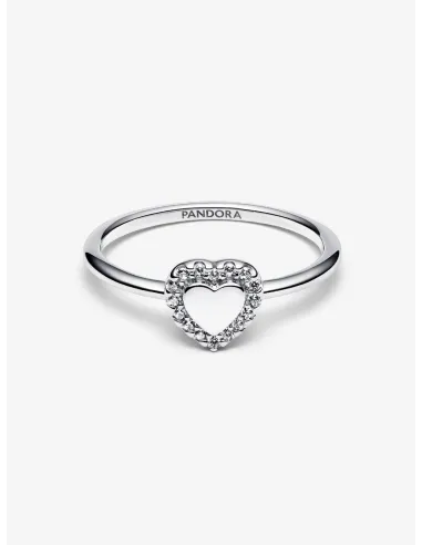 PANDORA | Indgraverbar Hjerte Halo Ring