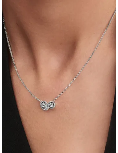 PANDORA | Omfavnende Halo Halskæde