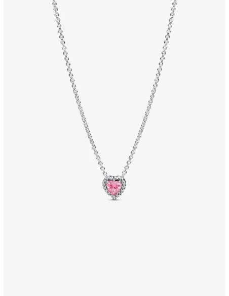 PANDORA | Fremhævet Pink Hjerte Halskæde PANDORA | Fremhævet Pink Hjerte Halskæde