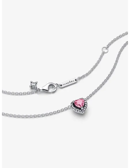 PANDORA | Fremhævet Pink Hjerte Halskæde PANDORA | Fremhævet Pink Hjerte Halskæde
