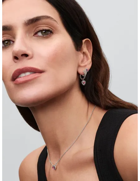 PANDORA | Fremhævet Pink Hjerte Halskæde PANDORA | Fremhævet Pink Hjerte Halskæde