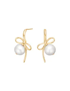 NORDAHL JEWELLERY | Forgyldt sølv ørestikker BOW52