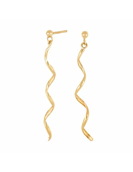 SIERSBØL - 8KT. GULDØREHÆNGER SPIRAL