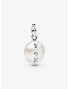 PANDORA | Behandlet Barok Ferskvandskulturperle Mor Charm med vedhæng