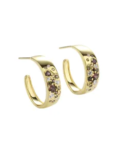 aqua dulce | Creoler | OLIVE STARDUST SMALL HOOP