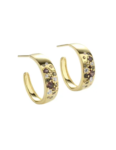 aqua dulce | Creoler | OLIVE STARDUST SMALL HOOP