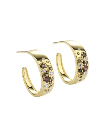 aqua dulce | Creoler | OLIVE STARDUST SMALL HOOP aqua dulce | Creoler | OLIVE STARDUST SMALL HOOP