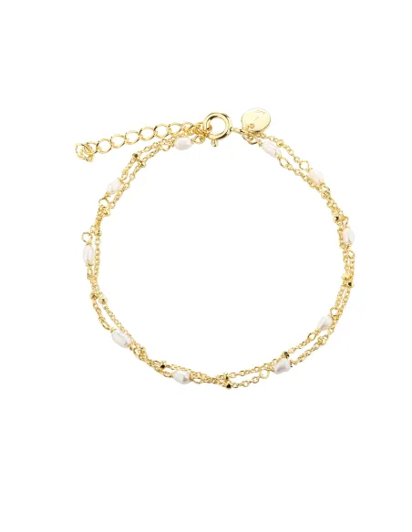 AQUA DULCE | Armbånd | RICE DOT DOUBLE AQUA DULCE | Armbånd | RICE DOT DOUBLE