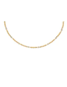 Randers Sølv |  Forgyldt armbånd med cz og led i blank/mat