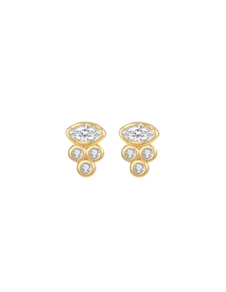 Joya Petite Studs – elegante, bølgede ørestikker fra Tides kollektionen. Joya Petite Studs – elegante, bølgede ørestikker fra Tides kollektionen.